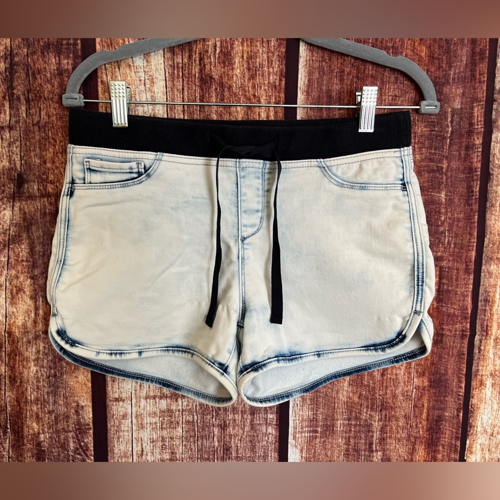 No Boundaries | High Waist Blue and White Shorts